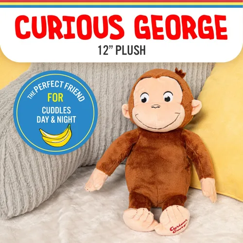 Miniatura 2 de Kids Preferred Curious George Monkey Animales de Peluche Juguetes de Peluche Suaves Más Tiernos Regalos de Peluche Abrazables para Bebés y Niños