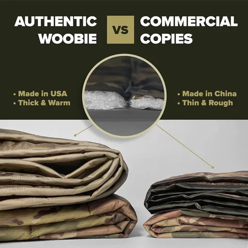 Miniatura 3 de Pinnacle Mercantile Auténtico Woobie militar fabricado en Estados Unidos por Winston-Salem Industries para ciegos OCP Camo multiusos Poncho Liner