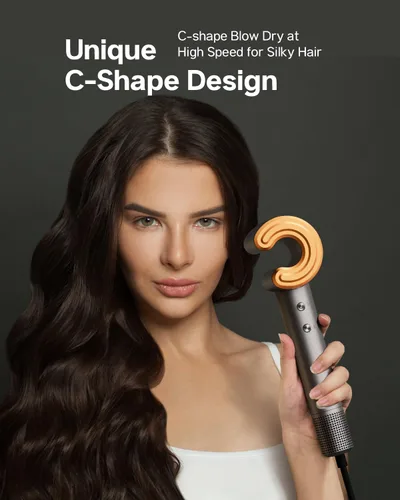 Miniatura 2 de Secador de pelo para mujer, motor sin escobillas de alta velocidad de 110,000 RPM, tecnología de plasma, secado rápido en 5 minutos, 5.15 oz, ligero