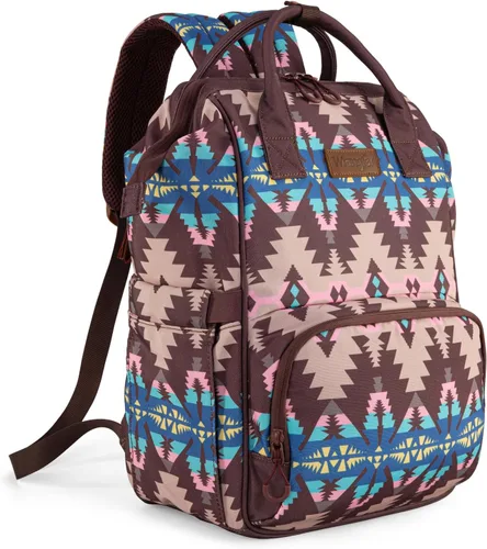 Miniatura 7 de Wrangler - Mochila Azteca Organizada, Mochila de Día, Bolsa de Viaje para Bebé con Correa para Silla de Paseo y Bolsillos Laterales para Botellas