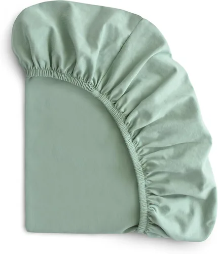 Miniatura 11 de mushie Sábana para cuna elástica y suave Ajustable de 28 x 52 pulgadas (rubor)