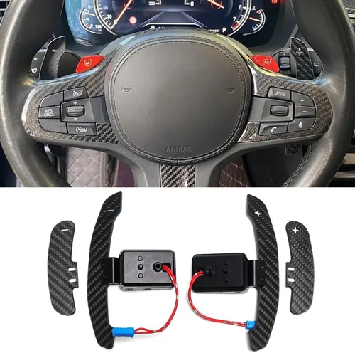 Cubierta magnética de palanca de cambios para volante para BMW M2 M3 M4 G87 G20 G30 G80 G82 G01 G05 G07 F15 F80 F82 F87 F30 Z4 G29 F30 G22 X3 X5 X6