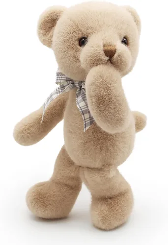 Miniatura 4 de suepcuddly - Oso de peluche pequeño con imán, animal de peluche lindo y suave para niña de 30 cm (marrón)