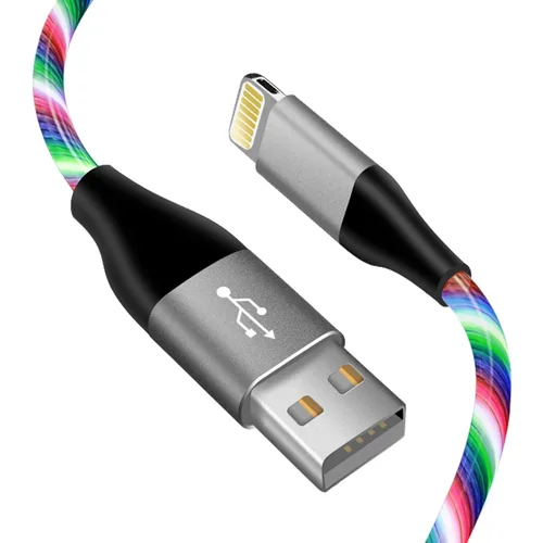 Miniatura 11 de Cable cargador de iPhone con luz LED, cables Lightning LED paquete de 1 Certificado MFi de Apple Cable de carga rápida USB para Apple iPhone 13
