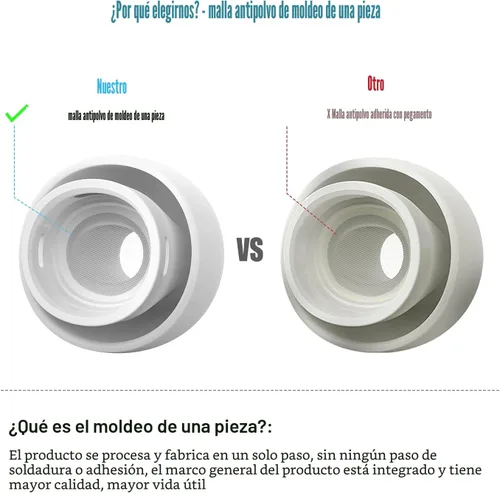 Miniatura 4 de [4 pares] Puntas de repuesto para los oídos para AirPods Pro y AirPods Pro 2 con orificio de reducción de ruido, puntas de silicona para los oídos