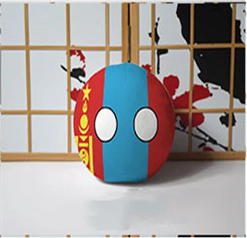 Miniatura 4 de Polandball Countryballs Muñeco de peluche Ucrania España Hungría Portugal Rumanía Grecia Austria México Polonia Ball (15,3.8 pulgadas)