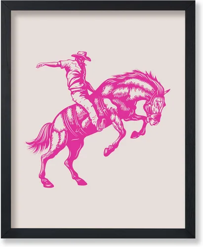 Miniatura 33 de Poster Master Póster de Rodeo marrón – Estampado retro de vaquero sobre caballo – Arte de vaquero – Arte occidental – Arte del salvaje oeste