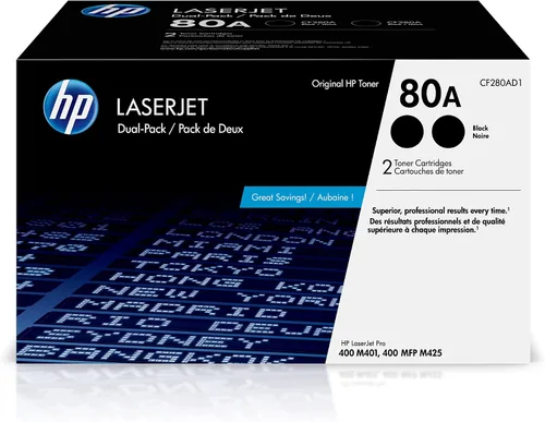 Miniatura 10 de HP 80A (CF280A) Cartucho de tóner negro para LaserJet.original negro