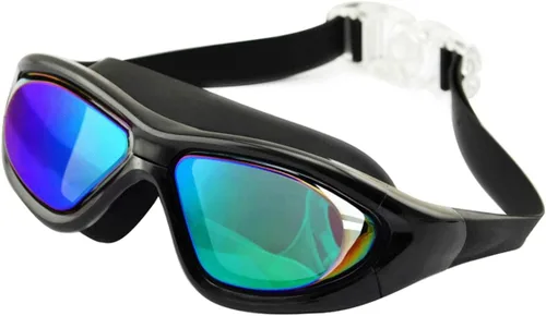 Miniatura 3 de Gafas de natación, antifugas, antivaho, anti-ultravioleta, amplio campo de visión triatlón, gafas de natación ajustables, adecuadas para adultos