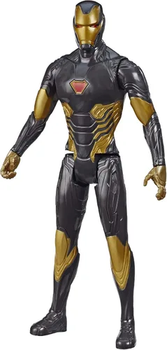 Marvel Avengers Titan Hero Series Blast Gear Iron Man figura de acción, juguete de 12 pulgadas, inspirado en el universo Marvel para niños a partir