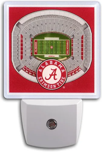 YouTheFan - Luz Nocturna StadiumView de NCAA de Alabama Crimson Tide