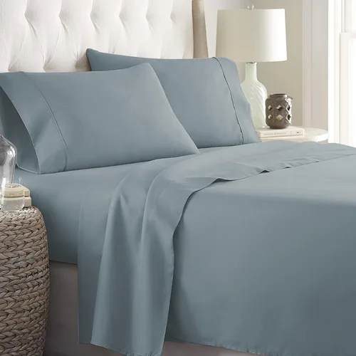Miniatura 2 de Danjor Linens Juego de sábanas Cal King para personas que duermen con calor, sábanas de calidad de hotel con 4 fundas de almohada, bolsillos 03