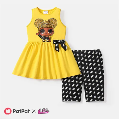 Miniatura 2 de L.O.L. Surprise! Conjunto de pantalones cortos sin mangas para niñas, conjunto de 2 piezas de 3 a 10 años