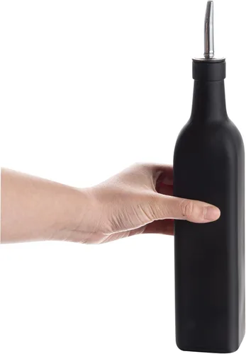 Miniatura 6 de Restaurantware RW Base Dispensador de aceite de oliva de 16.9 onzas, 1 botella dispensadora de aceite de cocina, con vertedor de acero inoxidable