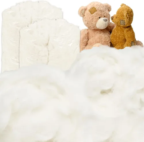 Miniatura 8 de Relleno de algodón natural de 1.5 libras, fibra de bateo cruda, algodón peinado para almohada, sofá, muñecas, relleno de algodón blanco