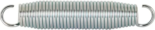 Prime-Line SP 9625 Muelle de extensión, construcción de acero para resorte, acabado niquelado, 0.120 GA x 1-1/16 pulgadas x 5-1/2 pulgadas, apertura