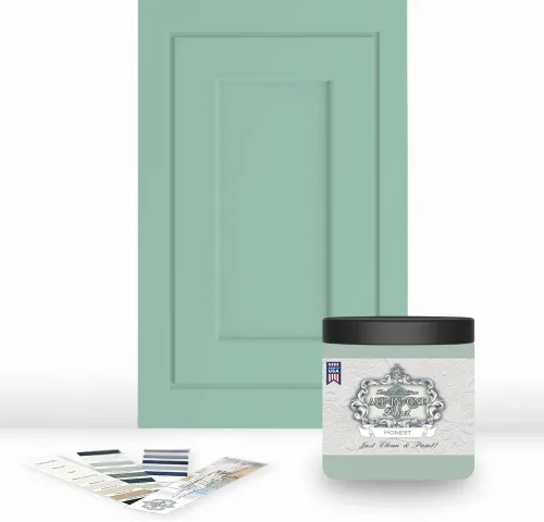 Miniatura 46 de Pintura TODO EN UNO, Abbey (gris cálido), Muestra de 8oz - Pintura duradera para gabinetes y muebles. Imprimación y capa superior incorporadas,