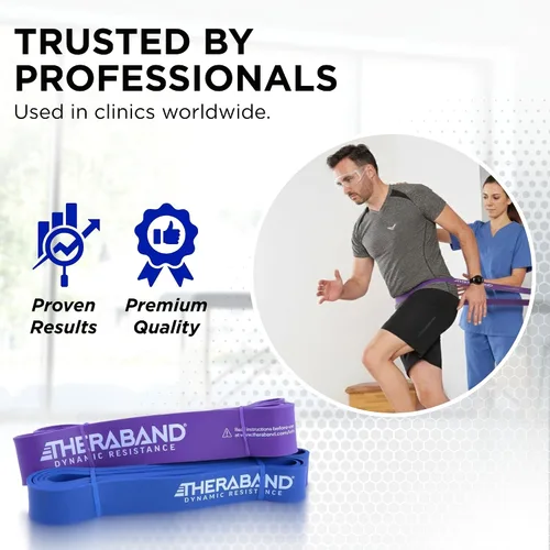 Miniatura 7 de THERABAND High Resistance Band - Elastic Super Bands for Improving Flexibility, Injury Rehab, & Full Body Workouts - Heavy Duty Stretch Bands for