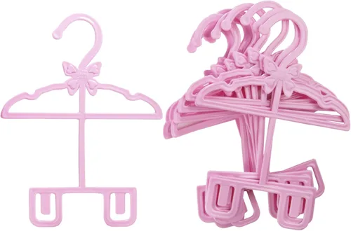 Miniatura 7 de Dress Along Dolly Perchas de ropa para muñecas de 18 pulgadas, paquete de 12 unidades, compatible con American Girl, diseño único que sostiene tu