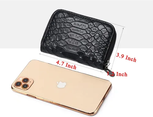 Miniatura 2 de AKFSINSB cartera para mujer, Negro -, Cartera