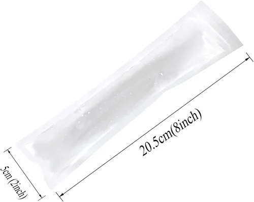 Miniatura 7 de Paquete de 100 bolsas desechables para paletas de hielo, bolsas de molde, bolsas de moldes caseras con embudos de silicona, congelados, aperitivos