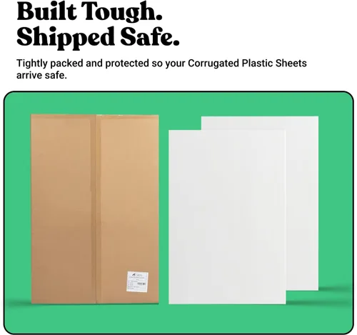 Miniatura 8 de T-SIGN - Cartel de plástico corrugado Coroplast en blanco, 24 x 36 pulgadas con 3/16 pulgadas de grosor para hojas de póster de repuesto de marco A