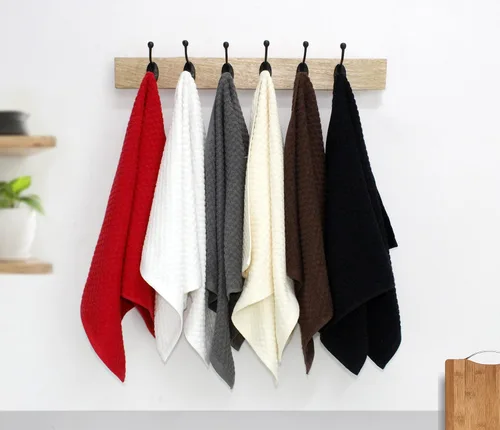 Miniatura 8 de Paquete de 4 toallas para cocina Euro-Cafe Cotton Craft, blancas, 100 % de algodón puro, Algodón, Blanco, paquete de de 12