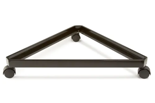 Only Garment Racks #1945B Base triangular negra para rejilla con ruedas, color negro