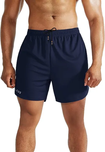 Miniatura 5 de NELEUS Men's 2 in 1 Running Shorts with Liner,Dry Fit Workout Shorts with Pockets