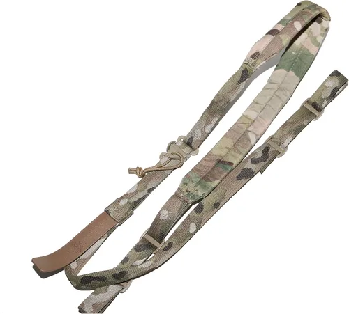 Miniatura 5 de VTAC Eslinga Hydura acolchada ancha de 2 puntos y calcomanía de bandera estadounidense, variaciones Coyote