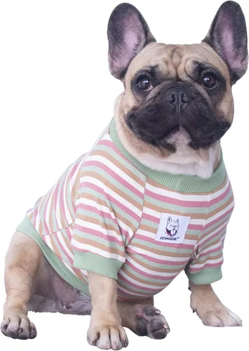 Miniatura 18 de iChoue - Pijamas y monos para mascotas, traje de cuerpo entero para perros medianos y grandes como para Corgi, Shiba Inu, Bulldog francés, Pug