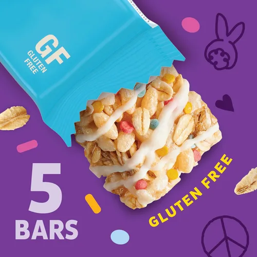 Miniatura 4 de Annie's Barras de granola masticables sin gluten, pastel de cumpleaños, 5 barras, 4.9 onzas