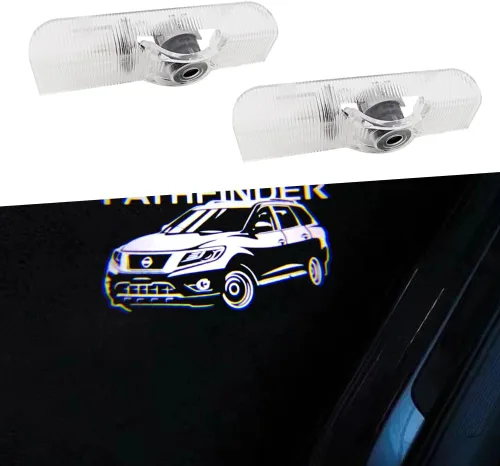 Miniatura 6 de Proyector de luces LED para puerta de automóvil, 2 unidades, compatible con Altima 2002, luces de charco, kit de luz de sombra fantasma, accesorios
