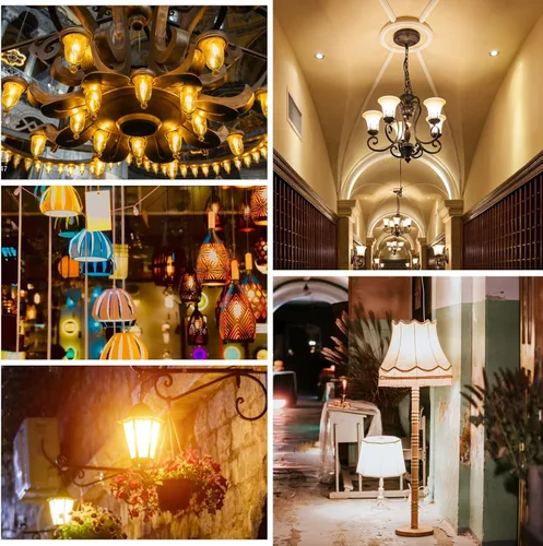 Miniatura 6 de Bombilla LED Regulable para Candelabro Equivalente a 60W, Bombilla LED E12 2700K Blanco Cálido Suave, Bombillas para Lámpara de Araña, 6W 650LM CA10