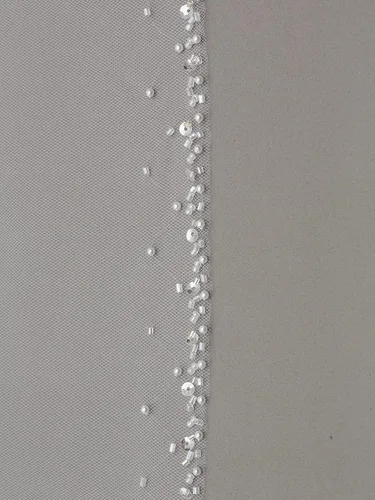 Miniatura 4 de SAMKY 1T 1 Tier Hand Sewn Pearl Beaded Edge Bridal Veil