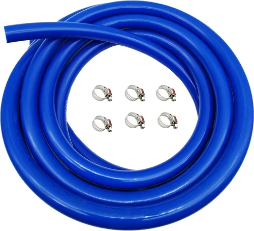 Manguera de aire de línea de gas de cerveza azul, manguera de tubo de CO2 ID 5/16 pulgadas de diámetro exterior 9/16 de longitud de 10 pies con 6