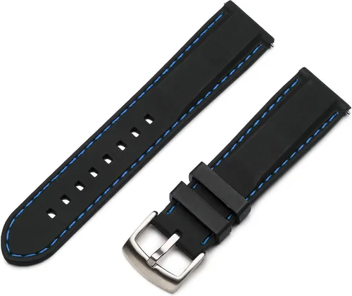 Benchmark Basics Correa de reloj de silicona de liberación rápida, correas de reloj de goma para hombres y mujeres, elección de color y ancho, 0.709