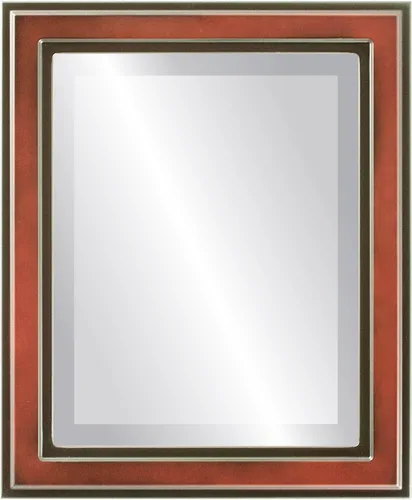Miniatura 21 de OVALCREST Espejo de pared biselado rectangular para decoración del hogar, estilo Wright - Oro champán - Dimensiones exteriores de 16 x 20 pulgadas
