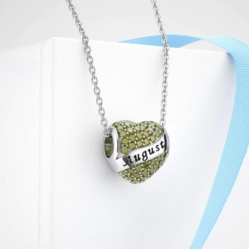 Miniatura 5 de Abalorio Dalaran de plata de ley 925 con forma de corazón, para brazalete, feliz cumpleaños, para mujer