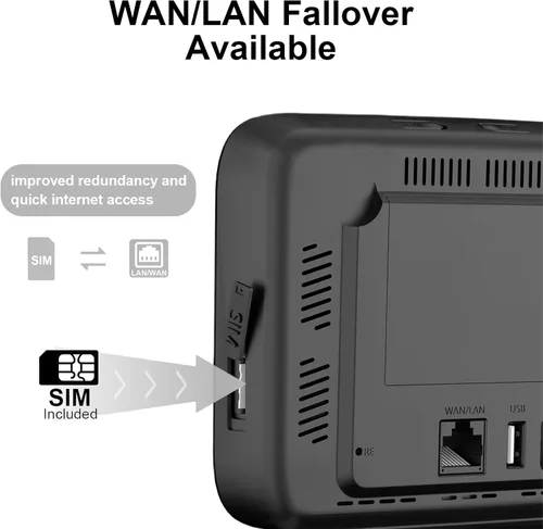 Miniatura 4 de KiwiSIM Enrutador WiFi portátil 4G LTE, puertos WAN y LAN, tarjeta de datos de 1 GB, punto de acceso móvil WiFi de 300 Mbps, compatible