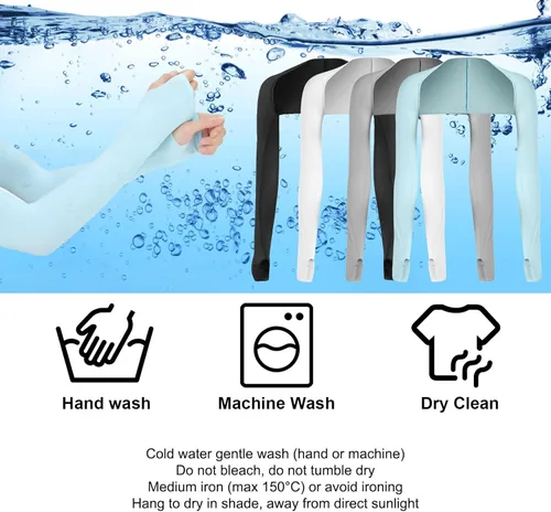 Miniatura 6 de PHOGARY Chal de enfriamiento mangas para brazos, protección solar UV, fundas de brazo cómodas y transpirables anti-UV para mujer