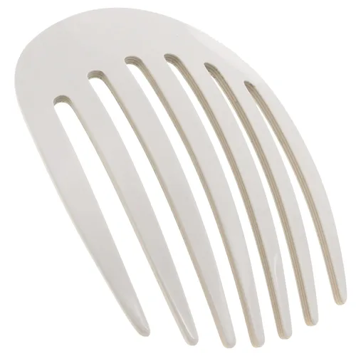 Miniatura 16 de Camila Paris CP3407 - Peine lateral francés pequeño redondeado, gris, hecho a mano, pinzas de pelo de sujeción fuerte para mujer, moño Chignon
