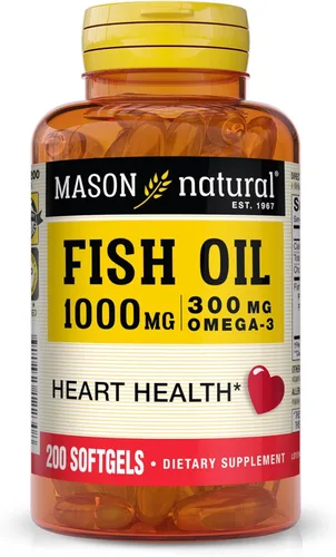 Miniatura 5 de MASON NATURAL Suplemento diario de aceite de pescado omega-3, 1000 mg con EPA y DHA para apoyo articular, suministro de 60 días, 60 pastillas