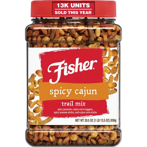Miniatura 14 de Fisher Dill Pickle Trail Mix, 25 onzas (paquete de 1), tarro resellable, cacahuetes, patatas fritas de centeno, pretzels, pepitas y almendras