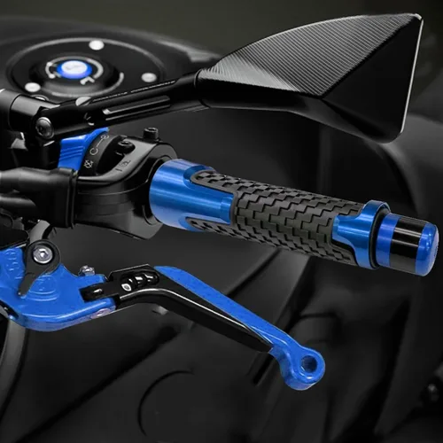 Miniatura 4 de Para Yamaha MT-09 FZ-09 2014 2015 2016 MT09 FZ09 MT FZ 09 Accesorios de motocicleta Manillar Grips Mano extremos Cap (Color : A Negro)
