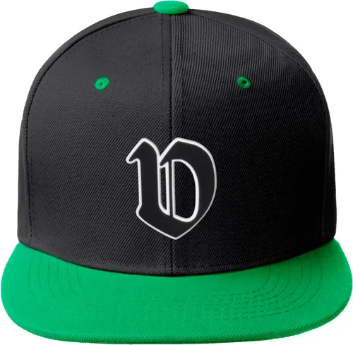 Miniatura 1179 de Daxton Gorra clásica con visera de billete plano con letras del alfabeto inglés antiguo de la A a la Z