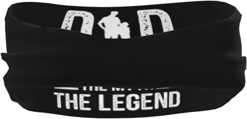 Miniatura 5 de Dad The Man The Myth The Legend Headband for Men Women Sports Sweatband for Fitness Exercise Moisture Wicking Running Yoga Hairbands