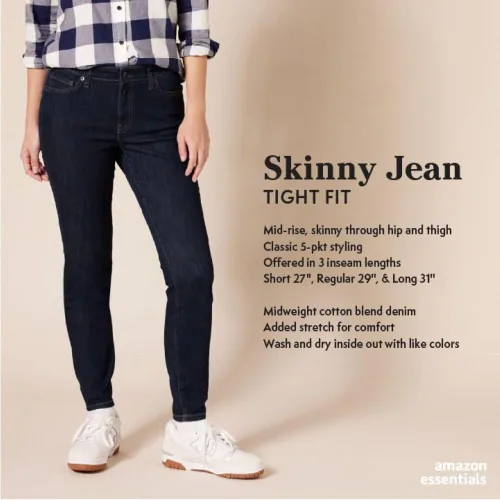 Miniatura 2 de Tienda Essentials - Jeans entallados para mujer