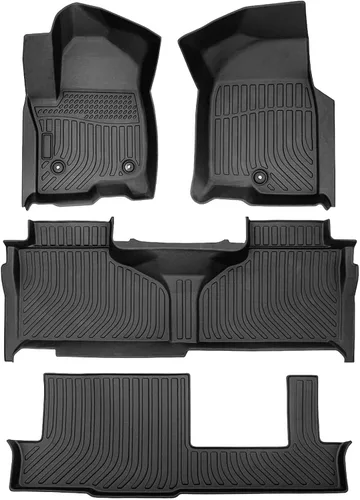 Miniatura 16 de Cartist Alfombrillas personalizadas para VW Atlas 2018-2025 2026 (asientos de banco de 7 pasajeros), juego completo de 3 filas para accesorios