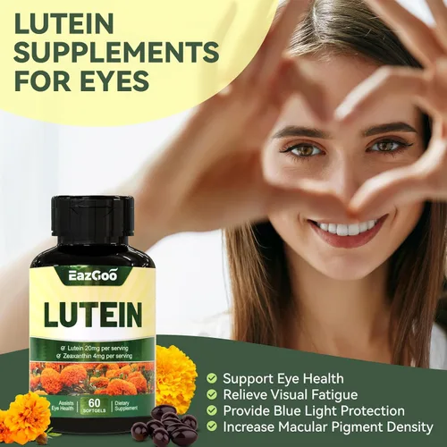 Miniatura 3 de Luteína para ojos, luteína 20 mg, suplementos de luteína y zeaxantina, suplementos para los ojos, alivio de la fatiga ocular y apoyo para la salud